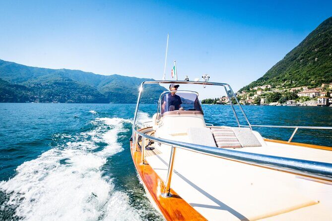 1H Private Cruise on a beautiful wooden speedboat on Lake Como - The Como drop-off: turning one boat hour into a full Lake Como day