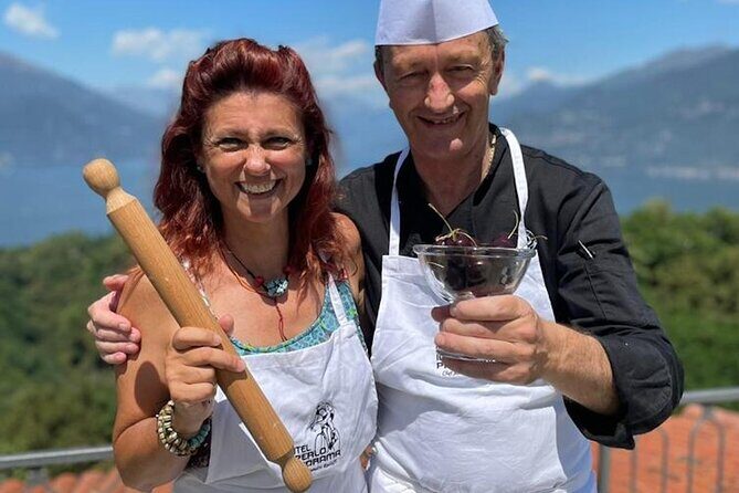 Bellagio Cook With a View + Villa Melzi - Lunch and wine: eating what you made, with a view