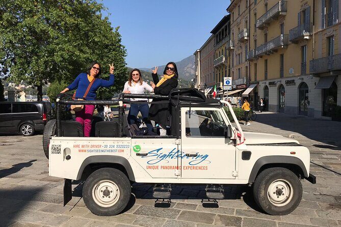 Como-Brunate Jeep Sightseeing Tour & Funicular Rail SKIP THE LINE - Faro Voltiano (Volta Lighthouse): Where the Time and Views Matter