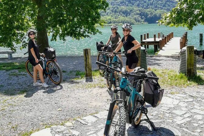 E-Bike Tour around Three Lakes and Idyllic Mountain Life - Porlezza and the lakeside break: coffee/ice-cream right by the water