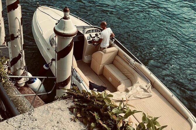 Full-Day Grand Tour, private speedboat at Lake Como - Isola Comacina: the only island, and the swim/prosecco moment