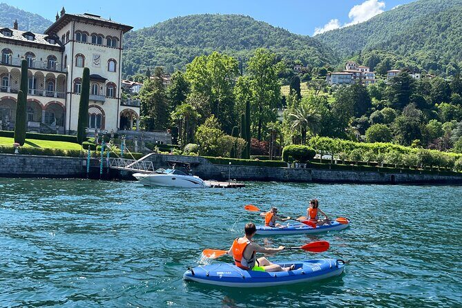 Kayak Rental - Lake Como Bellagio - Northbound paddle: Villa Melzi gardens and lakeside stops