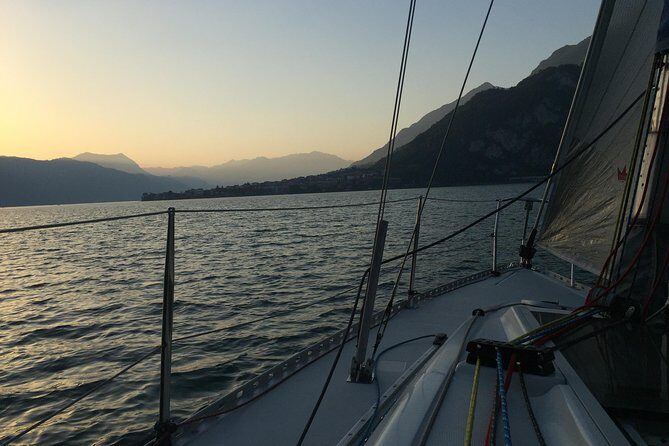 Sailing at Sunset on Lake Como: How to escape from daily routine - Leaving heading north: how the evening light guides the route